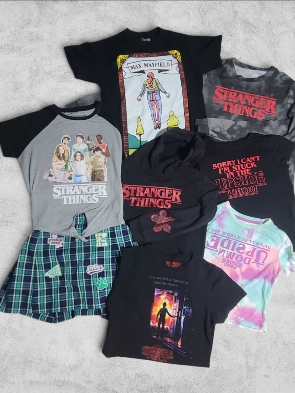 💋 Stranger Things Tween Girls 8-Piece Mega Clothing Bundle / Wardrobe Lot LG/XL
